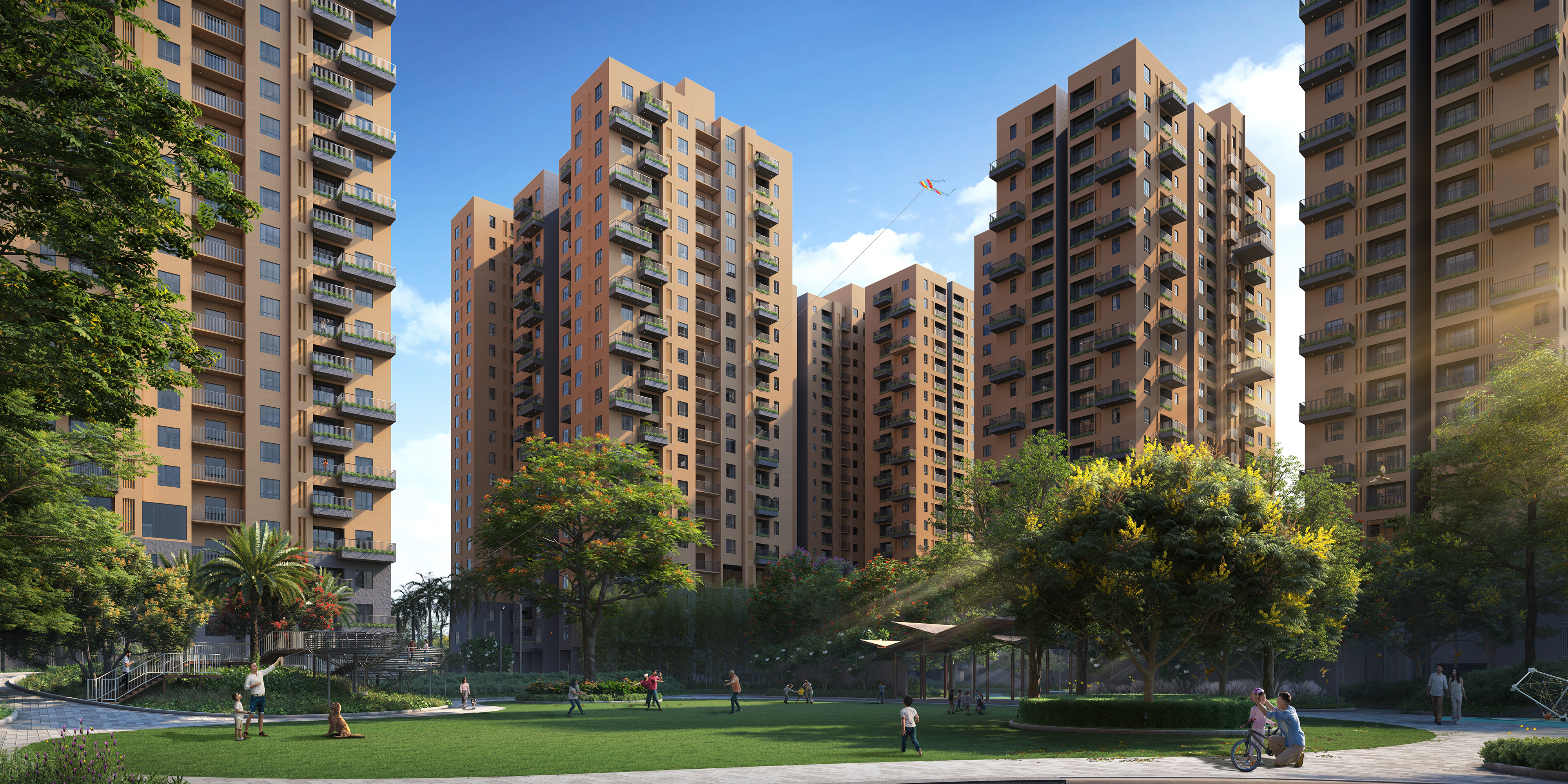 Vinayak 21 Acres Central Lawn